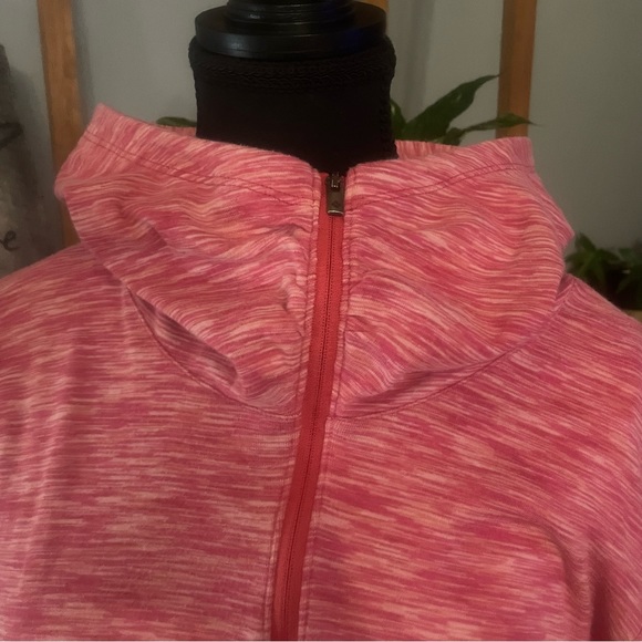 Columbia heather pink/white Lightweight hooded athletic jacket - Picture 3 of 9